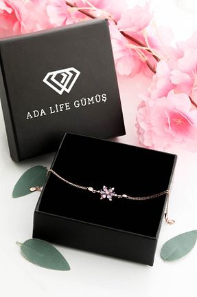 دستبند نقره بنفش زنانه 925 عیار ADA LİFE GÜMÜŞ - کد 797648919