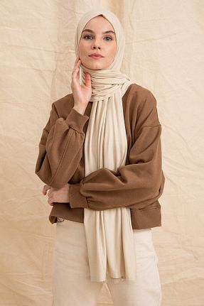 شال طوسی زنانه پنبه ای Pure woven scarfs - کد 66186191