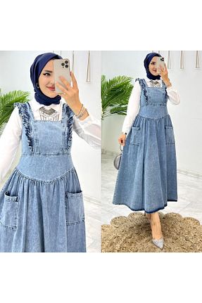 لباس آبی زنانه جین FIRSTESLEM - کد 848638454