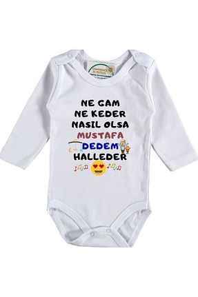 بادی و سرهمی نوزادی سفید بچه گانه %100 پنبه Asilcomkids - کد 847854459