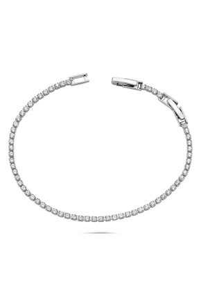 دستبند استیل (فولاد) زنانه رودیوم Chanceux Accessories - کد 848672452