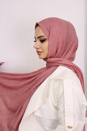 شال صورتی زنانه پنبه پلی استر ŞİNKESK - کد 848356195