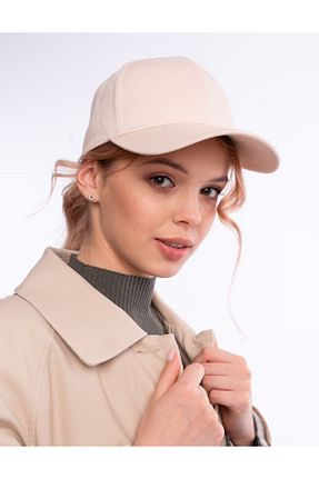 کلاه بژ زنانه پنبه ای Yılmazel - کد 305696889