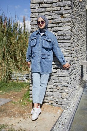 کت قهوه ای زنانه اورسایز ENZİM JEANS - کد 840053003