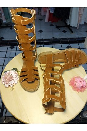 چکمه قهوه ای بچه گانه چرم مصنوعی Mıstık Bebe - کد 848500681