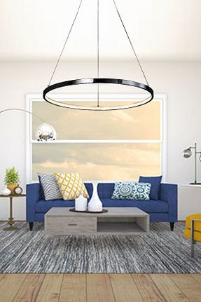 لوستر مشکی آلومینیوم Ömür Avize - کد 72882572