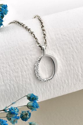 گردنبند نقره سفید زنانه 925 عیار jelux silver - کد 106462813
