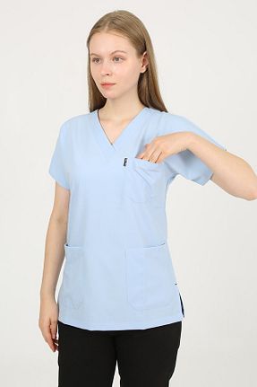 ست بالاتنه و پائین تنه آبی زنانه بافتنی Nevsa - کد 848609748