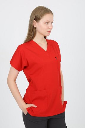 ست بالاتنه و پائین تنه قرمز زنانه بافتنی Nevsa - کد 848599930