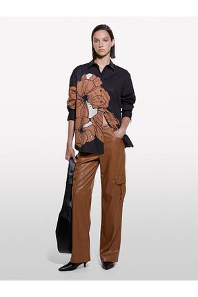 پیراهن قهوه ای زنانه رگولار Sisley - کد 848600289