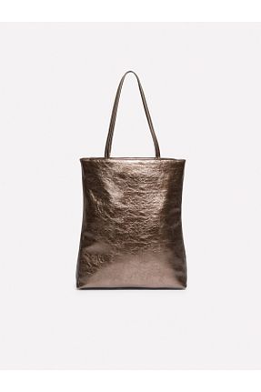 کیف دوشی طلائی زنانه چرم مصنوعی Sisley - کد 848603079