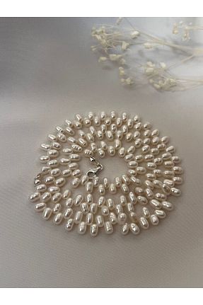 گردنبند مروارید سفید مروارید فرهنگی DURAN TAKI TASARIM - کد 848636606