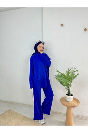 ست بالاتنه و پائین تنه حجاب سرمه ای زنانه رگولار TUMA - کد 782283726