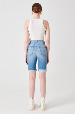 شلوارک و برمودا آبی زنانه اسلیم فیت Denim Trip - کد 299387852