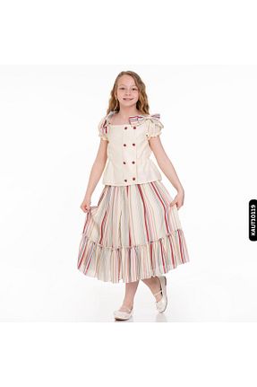 ست بالاتنه و پائین تنه نباتی بچه گانه بافتنی XO Kids - کد 716239248