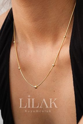 گردنبند طلا زرد زنانه 14 عیار LİLAK KUYUMCULUK - کد 847165470