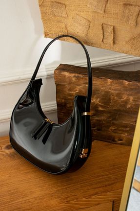 کیف دوشی مشکی زنانه چرم مصنوعی HONEY BAG - کد 800853054