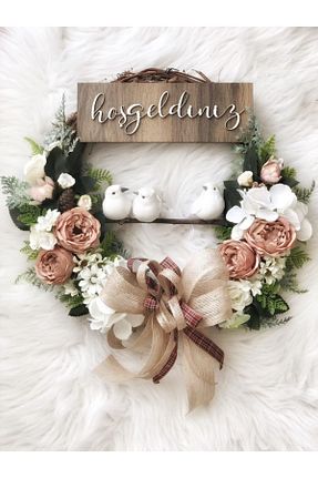 تزئینات درب قهوه ای پارچه ای Pusula Hijyen - کد 115376565