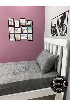 ست ملحفه تکنفره طوسی رافورس Çetinhome - کد 848431646