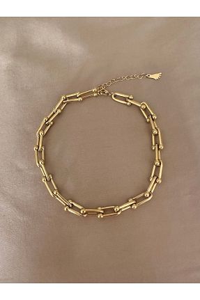 خلخال جواهر زرد زنانه استیل (فولاد) emy by emel luxury silver jewelry - کد 712526770