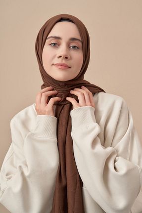 شال قهوه ای زنانه پلی استر ARMANDA - کد 848465131
