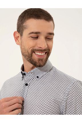 پیراهن طوسی مردانه اسلیم فیت Pierre Cardin - کد 848584509