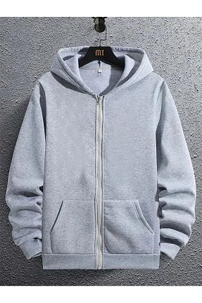 سوئیشرت سایز بزرگ طوسی زنانه سایز بزرگ EYAX MODA - کد 848606901