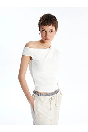 بلوز نباتی زنانه ساده LC Waikiki - کد 848602397