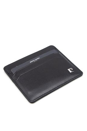 جا کارتی مشکی زنانه چرم خالص Pierre Cardin - کد 848599981