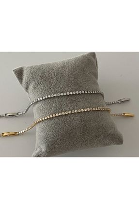 دستبند استیل (فولاد) زنانه رودیوم Chanceux Accessories - کد 848672452