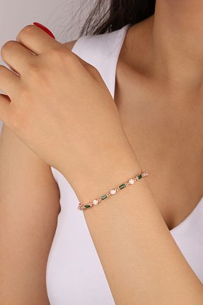 دستبند نقره صورتی زنانه 925 عیار Lia Berto - کد 125993851