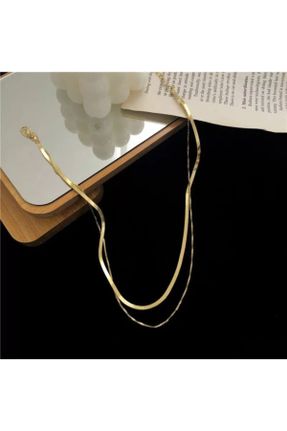 گردنبند جواهر طلائی زنانه کد 126364178