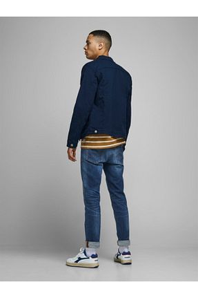 شلوار جین سرمه ای مردانه پاچه لوله تفنگی Jack & Jones - کد 49495744