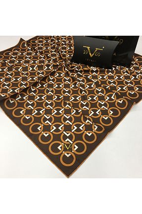 روسری قهوه ای پلی استر 19V69 ITALIA - کد 63541230