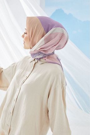 شال بنفش زنانه پنبه ای Cardion - کد 126704053