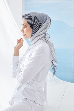 شال طوسی زنانه پنبه ای Cardion - کد 126713696