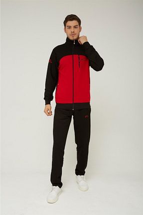 ست بالاتنه و پائین تنه اسپرت قرمز مردانه Cramp Spor - کد 126874217