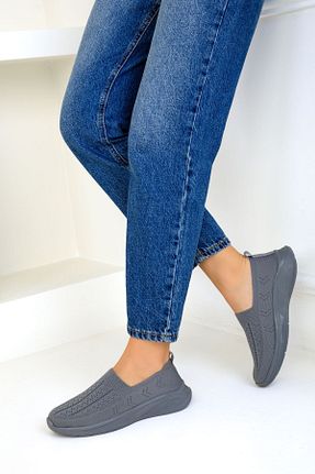 کفش اسنیکر طوسی زنانه چرم مصنوعی SOHO - کد 846698155