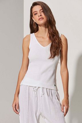 تیشرت سفید زنانه رگولار White By Nature - کد 332057504