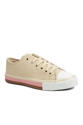 کفش اسنیکر بژ زنانه بند دار Benetton - کد 343349716
