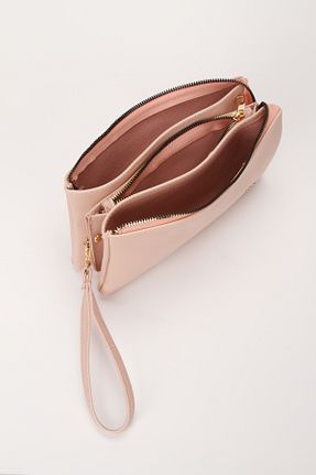 کیف پورتفوی و کلاچ صورتی زنانه چرم مصنوعی essbag - کد 848810334