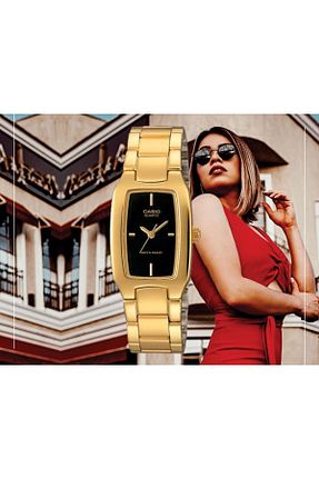 ساعت مچی زرد زنانه استل (فولاد) Casio - کد 848492549