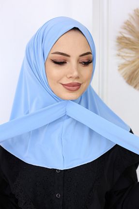 دستمال گردن آبی زنانه مخلوط پلی استر کد 848681570