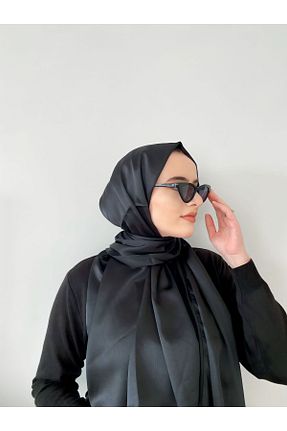 شال مشکی زنانه ابریشم Ebruli - کد 848704739