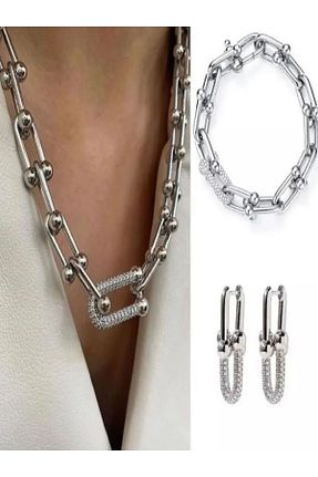 گردنبند جواهر زنانه برنجی şira sirius - کد 848670188