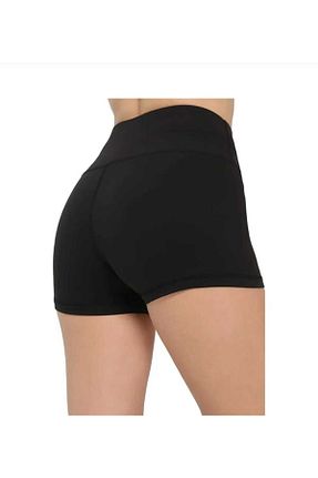 شلوارک و برمودا مشکی زنانه سوپر فاق بلند COTAS - کد 844176747
