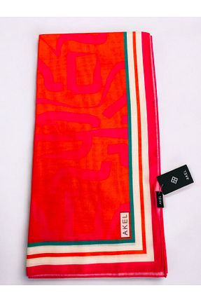 روسری قرمز پلی استر Akel - کد 848791208