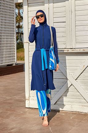 مایو حجاب سرمه ای زنانه ساده Marina - کد 829772168