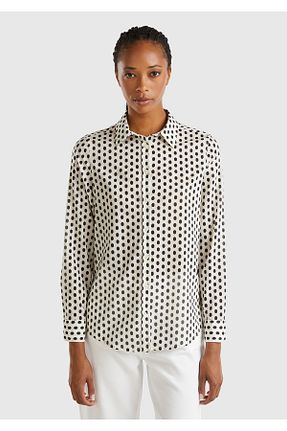 پیراهن طوسی زنانه رگولار United Colors of Benetton - کد 848761274