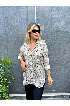 پیراهن نباتی زنانه رگولار Kübra Tekstil - کد 848771746